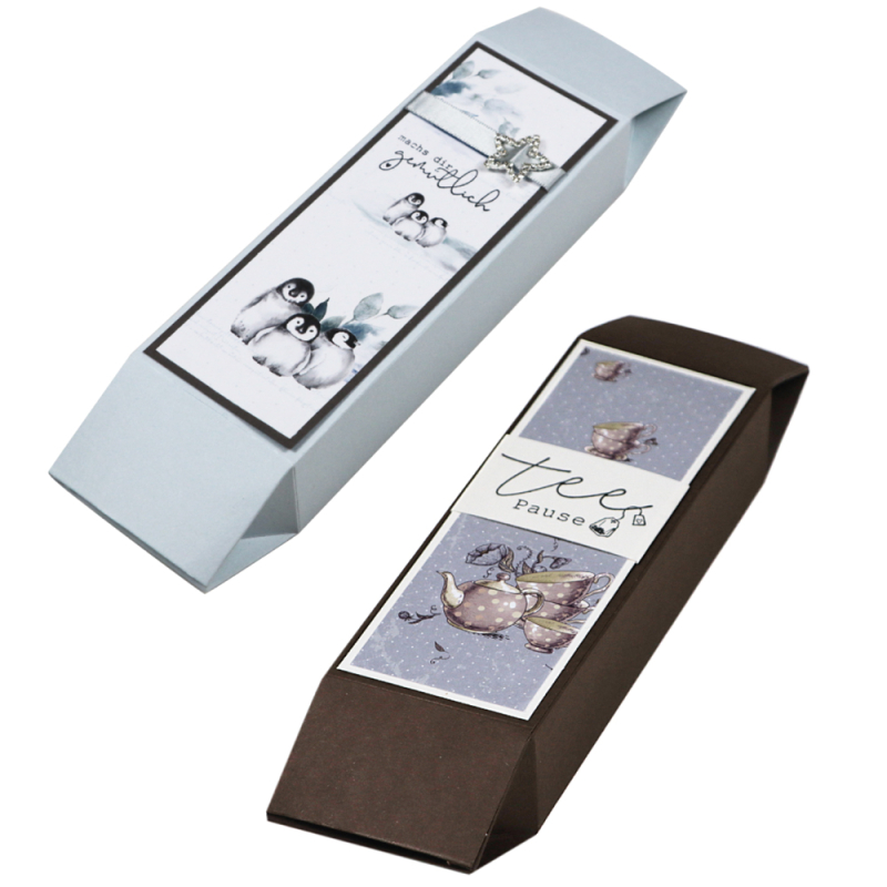 Anleitung Box mit Fächern für Teestick (Kein Kaufartikel – Downloadlink in der Beschreibung!)