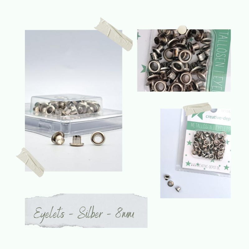 Ösen - silber (40 Stück)