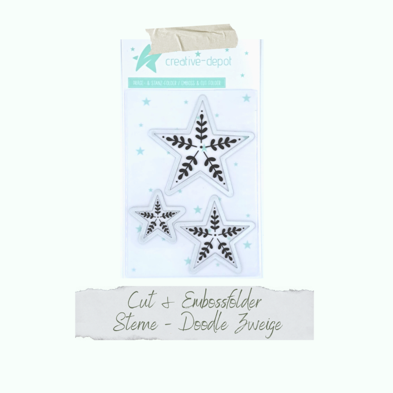 Cut & Emboss Folder Sterne Doodle Zweige
