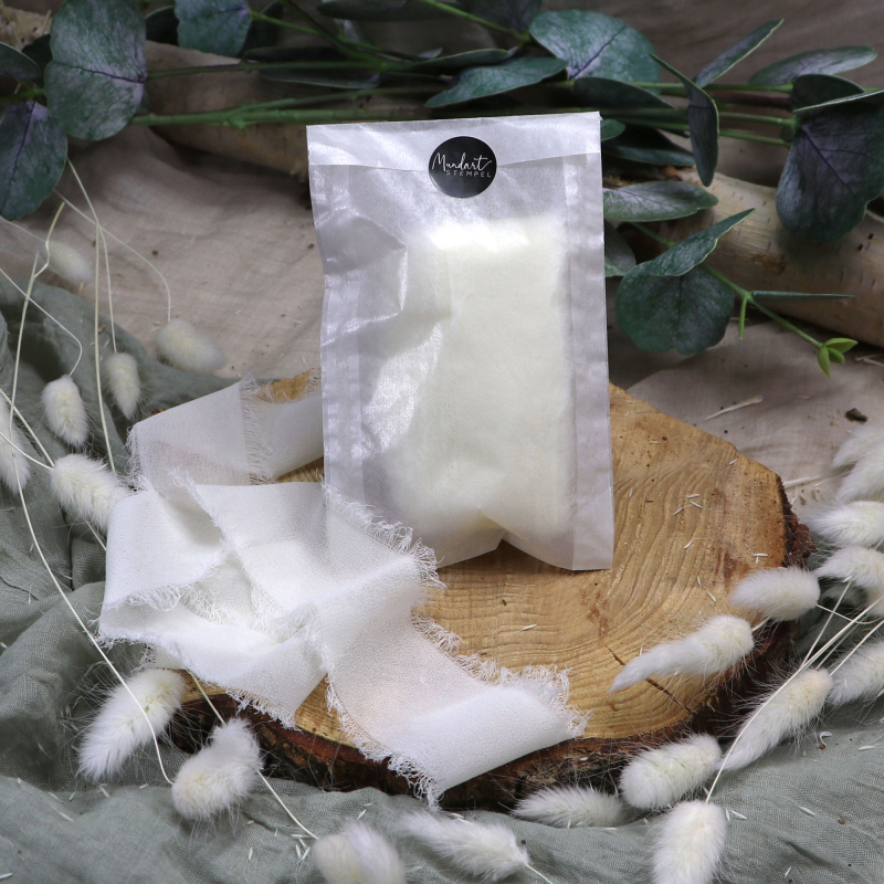 Chiffonband crème (5 Meter lang)