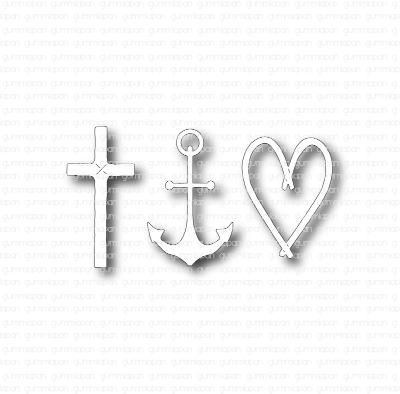 Stanzschablonen-Set Glaube, Liebe, Hoffnung