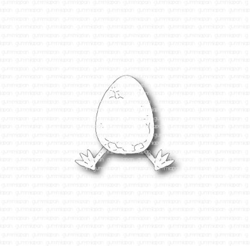 Stanzschablonen-Set Ei mit Hühnerfüsschen