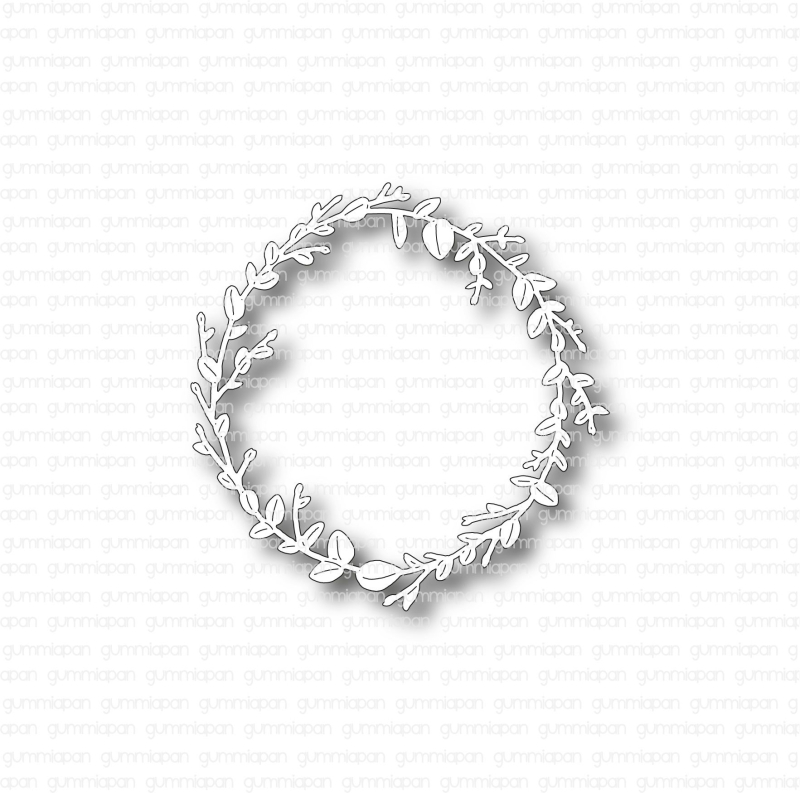 Stanzschablone Eucalyptus Kranz