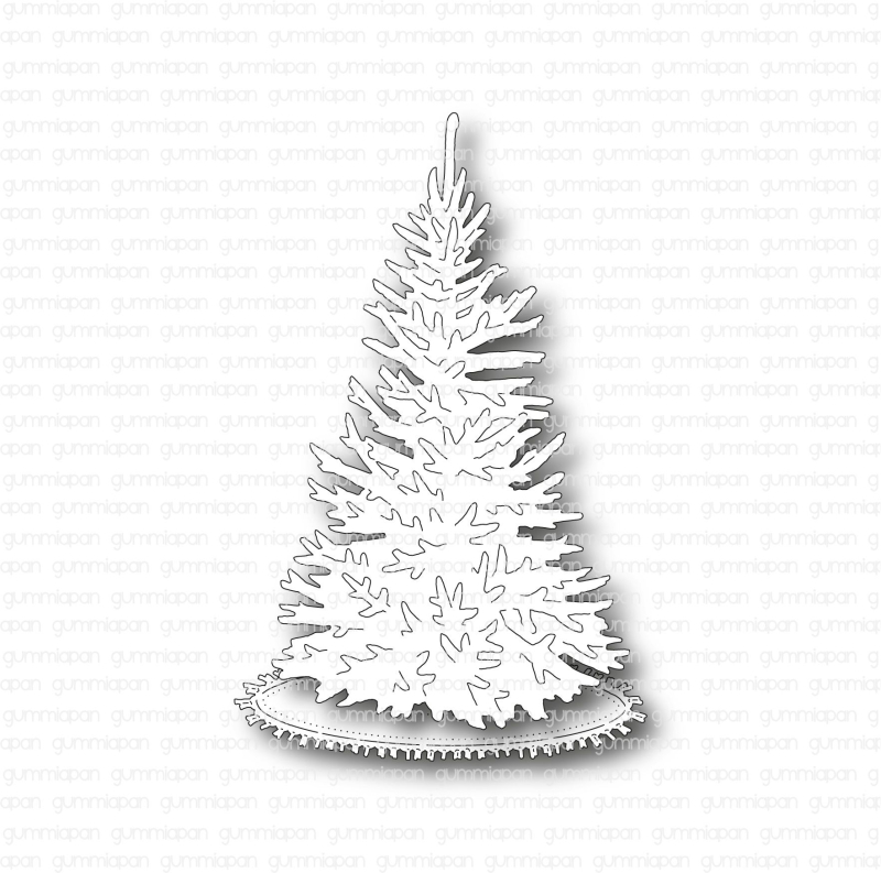 Stanzschablonen-Set Weihnachtsbaum mit Teppich