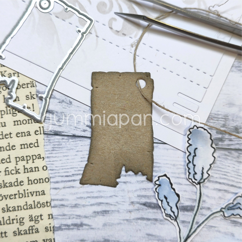 Stanzschablone Anhänger zerrissen