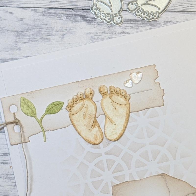 Stanzschablonen-Set Babyfüsschen