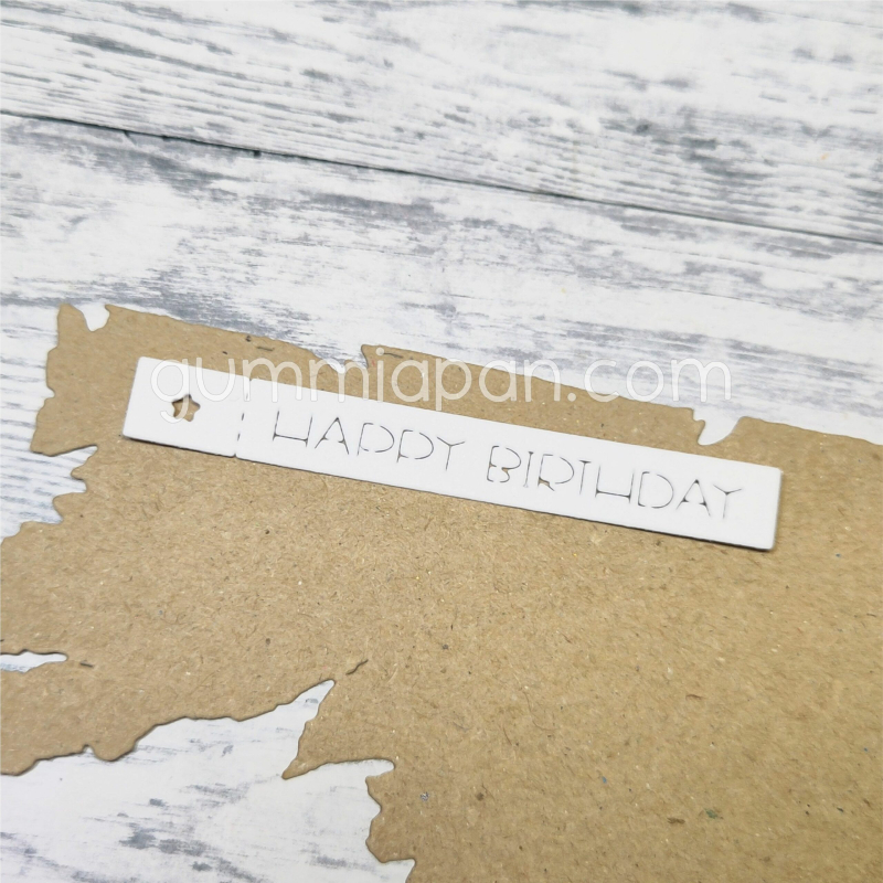 Stanzschablone Happy Birthday