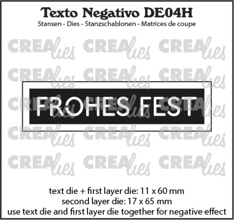 Stanzschablone frohes Fest (horizontal)