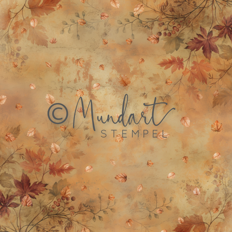 Designpapier Herbstblätter