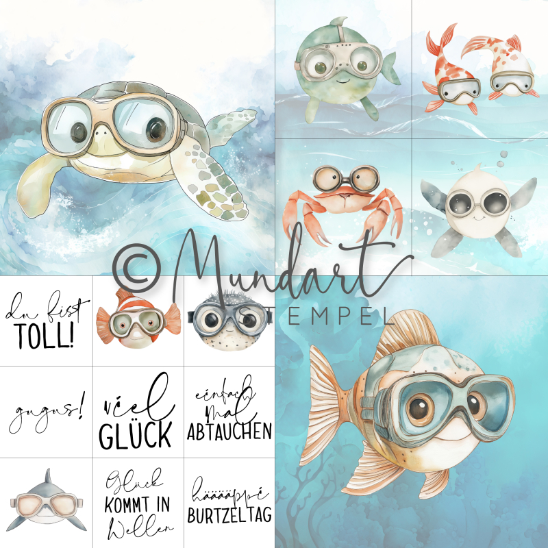 Designpapier Fischlis