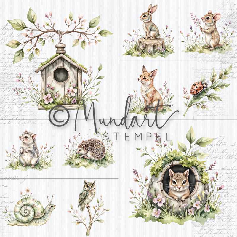 Designpapier Waldfreunde