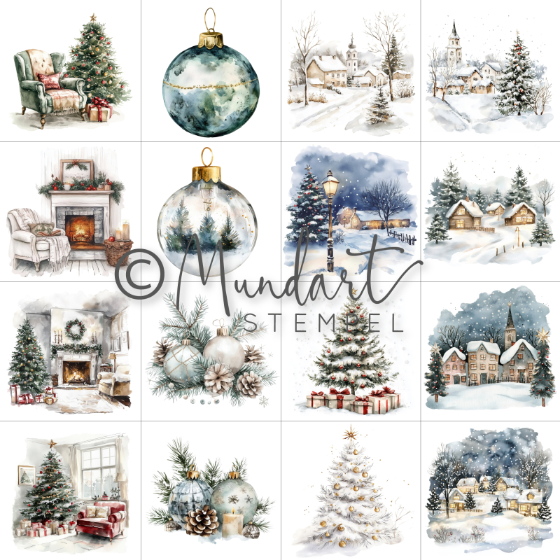 Designpapier gemütliche Weihnachten