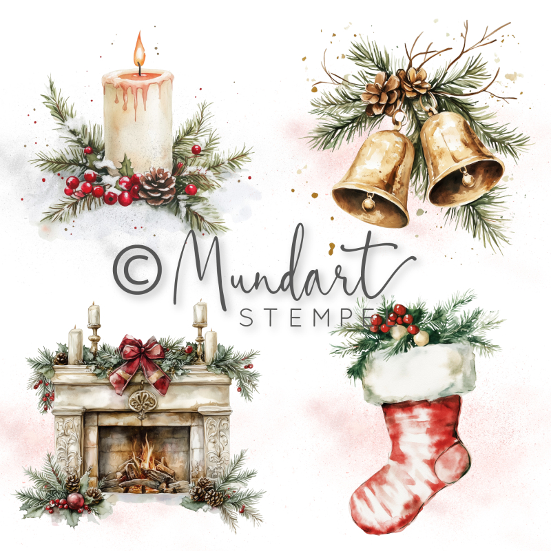 Designpapier Weihnachten traditionell