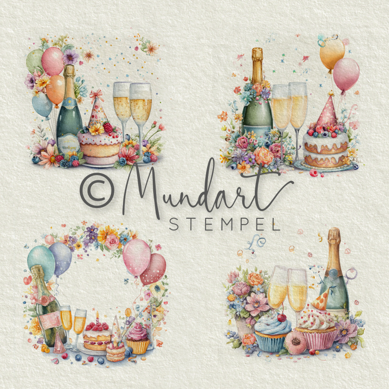 Designpapier Geburtstag