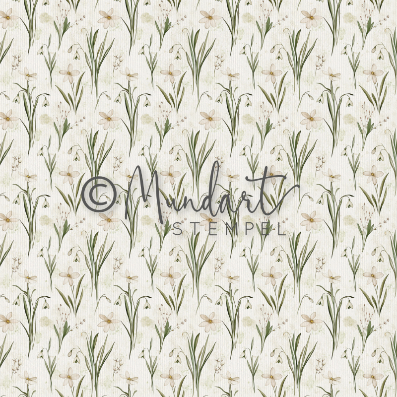 Designpapier Schneeglöckchen