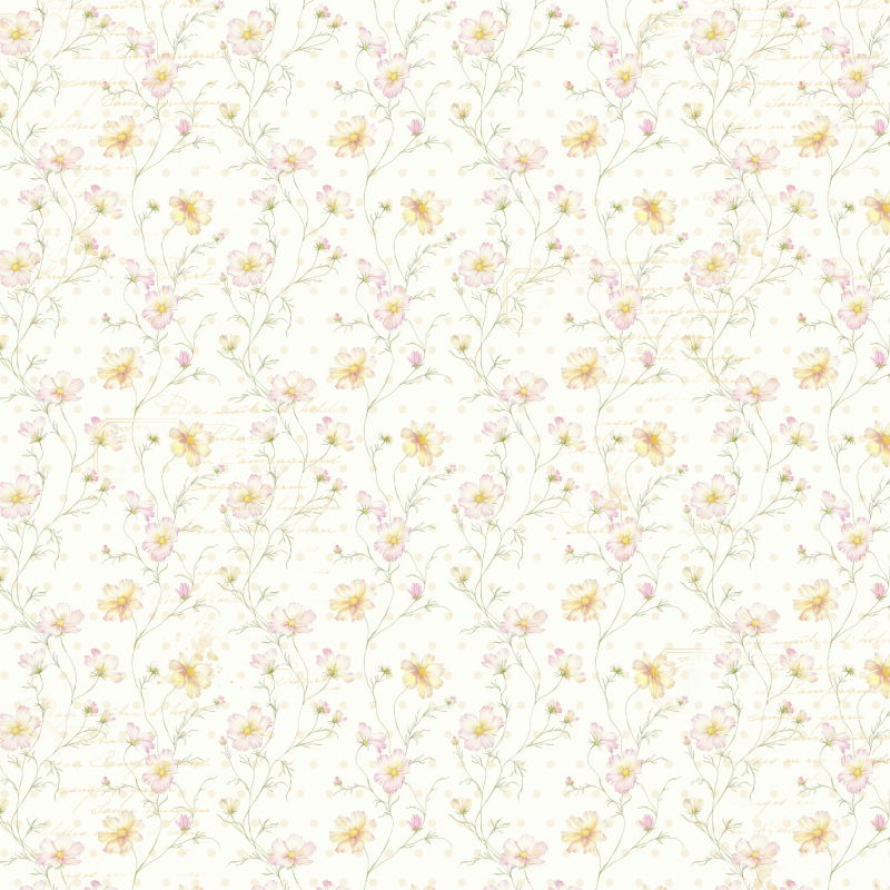 Designpapier Blütenwiese