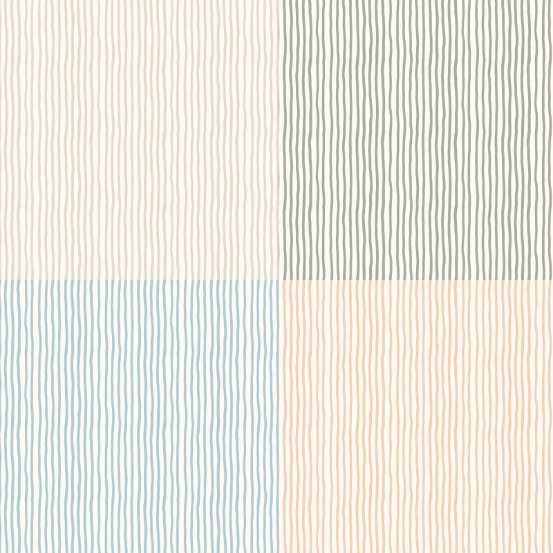 Designpapier Streifen geviertelt