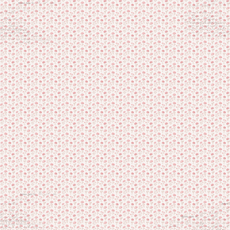 Designpapier Blümchen zartrosa