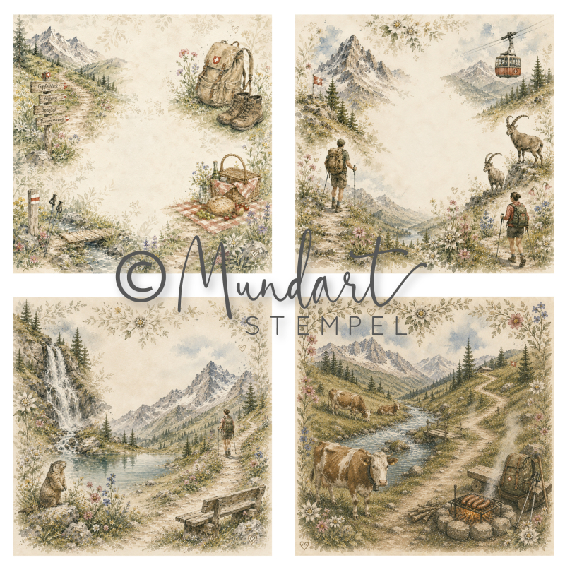 Designpapier Wanderlust