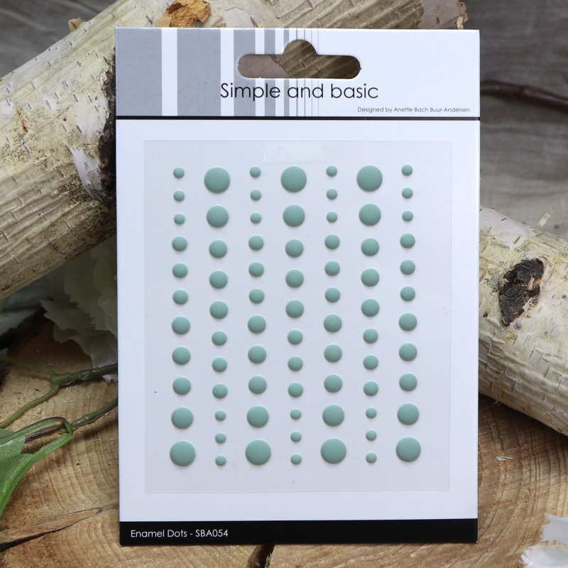 Enamel Dots Eucalyptus matt