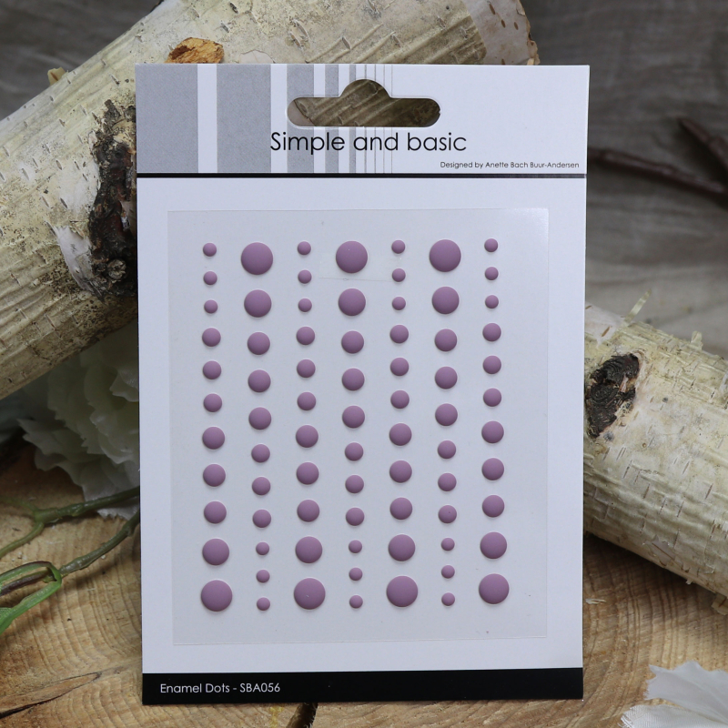 Enamel Dots lila matt