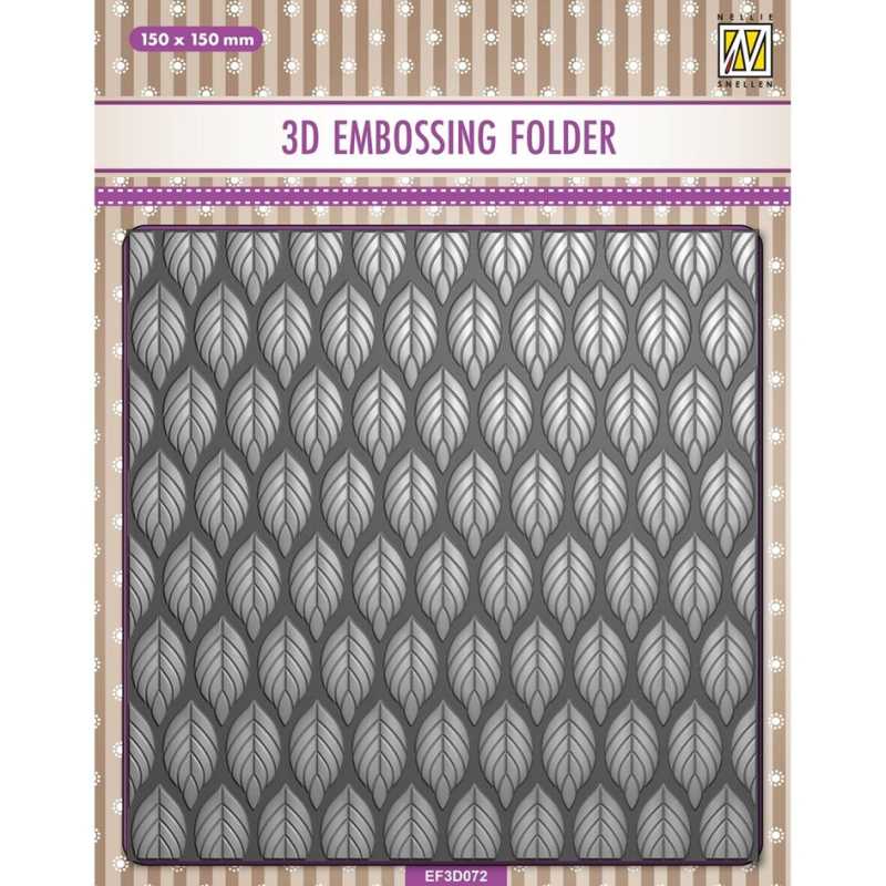Prägeschablone 3D Blätter