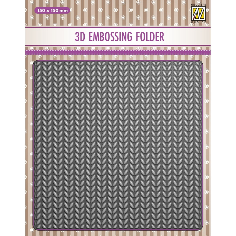 Prägeschablone 3D Stricken