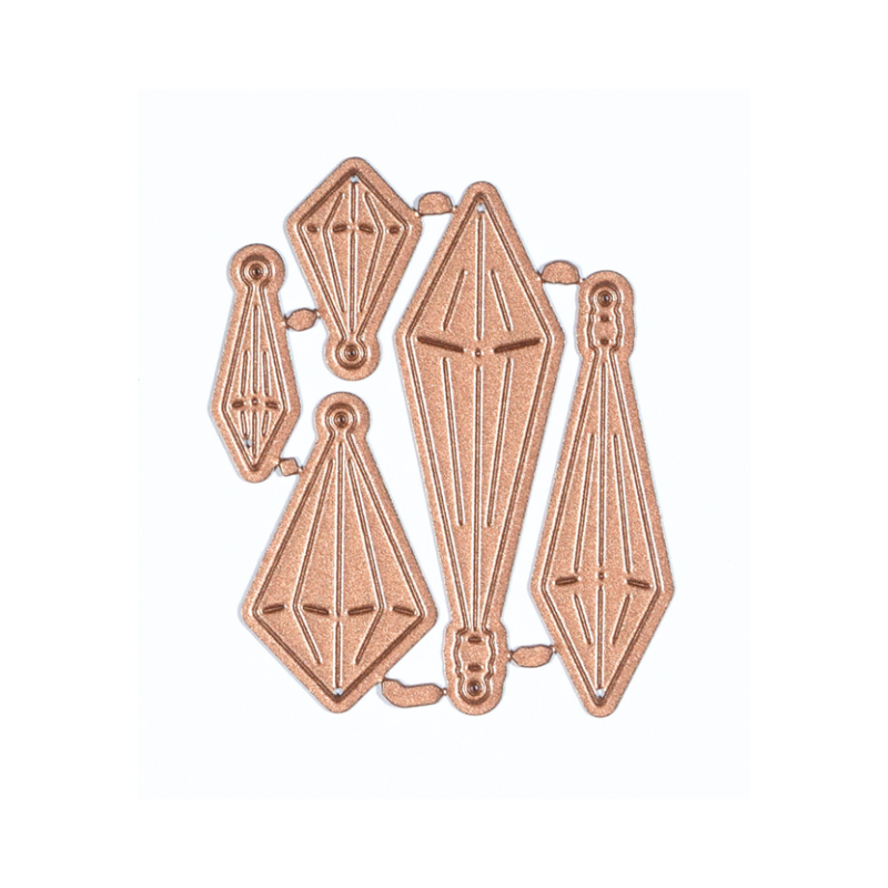 Stanzschablonen-Set Funkelanhänger Spitz