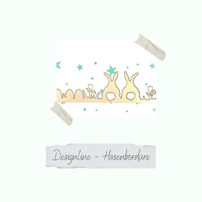 Stanzschablone Hasenbordüre *