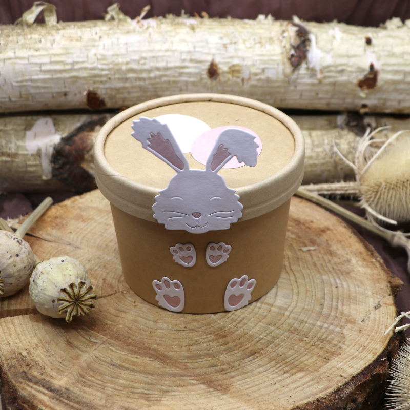 Papp-Becher inkl. Deckel - Höhe 8,6 cm