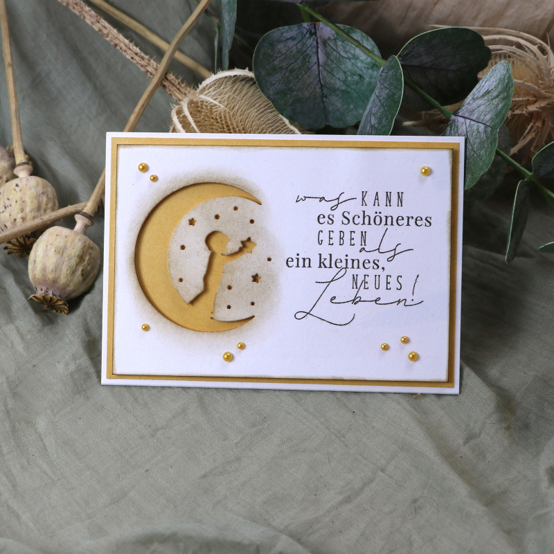 Holzstempel Was kann es Schöneres geben als ein kleines, neues Leben!