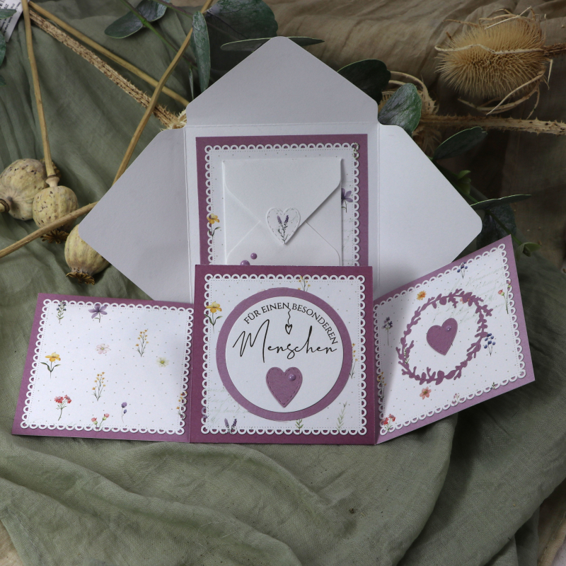 Stanzschablone Eucalyptus Kranz