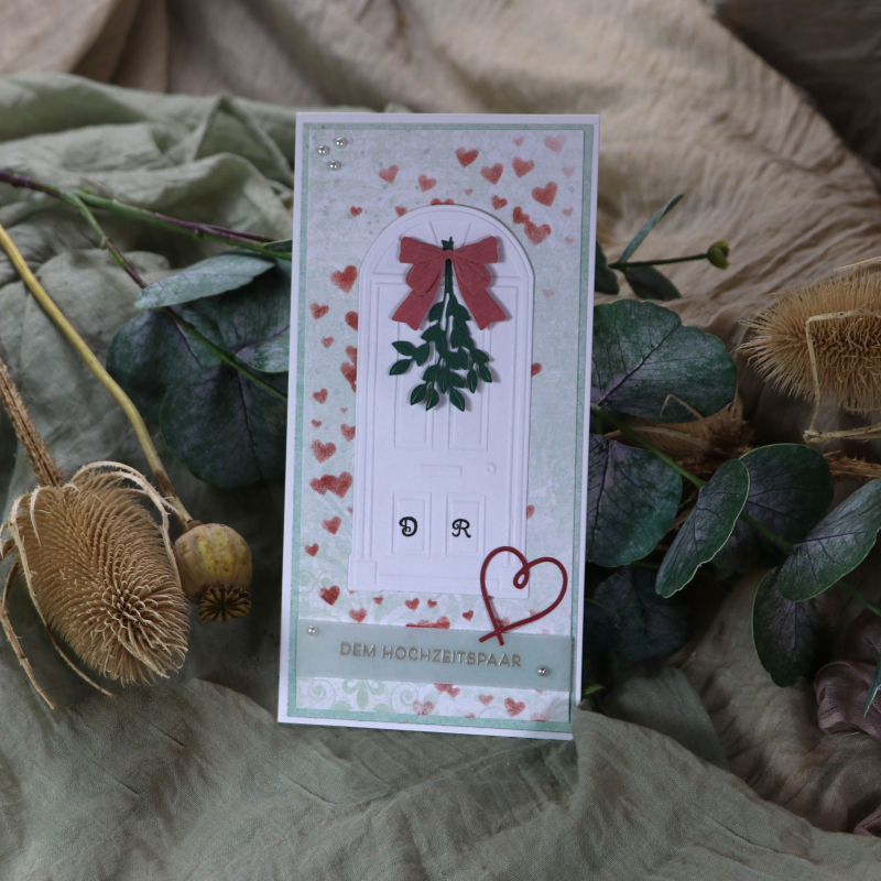 Stanzschablonen-Set Mistelzweig und Schleife