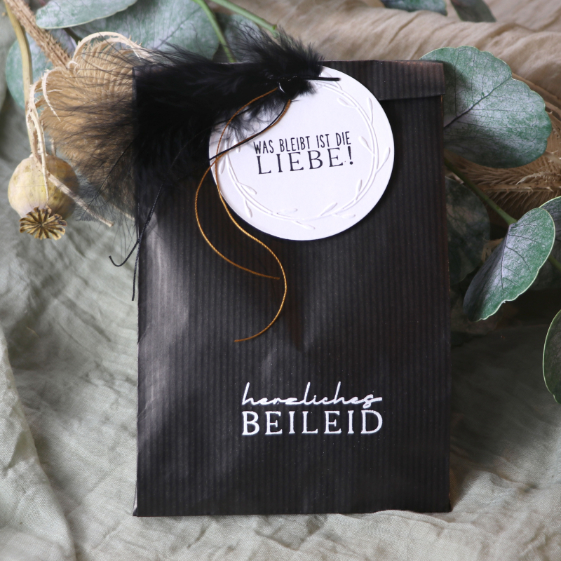 Klarsichtstempel-Set Trauer