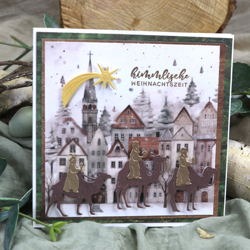 Designpapier Winterdorf