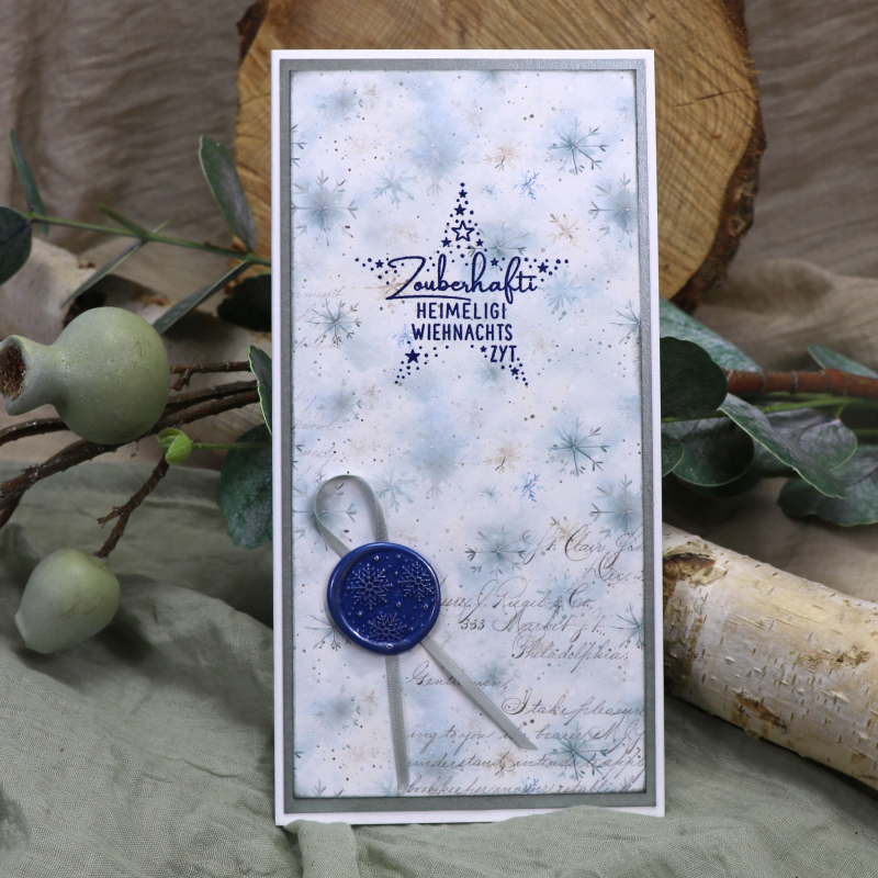 Siegelkopf Schneeflockenmuster