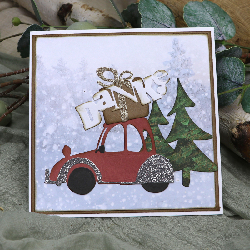 Glitterpapier selbstklebend  - helles silber