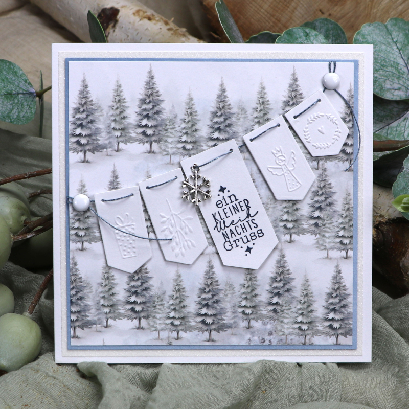 Cut & Emboss Folder Fähnchen - Weihnachten II *