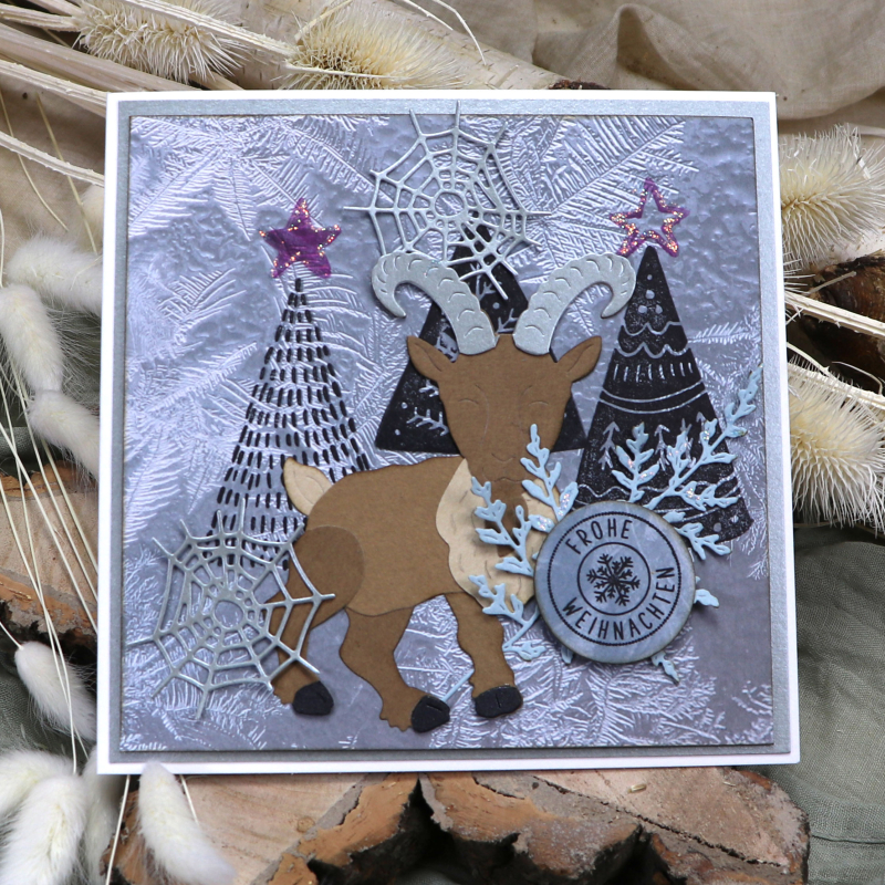 Klarsichtstempel-Set Weihnachten