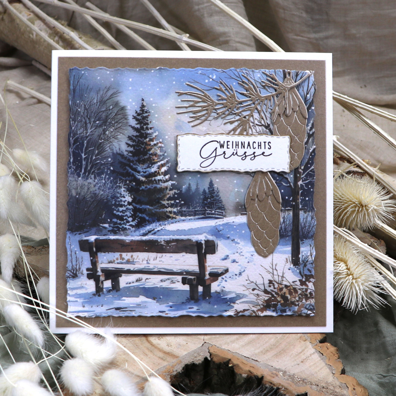 Stanzschablonen-Set Weihnachtszweig