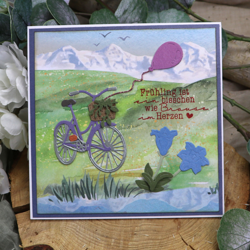 Designpapier Schweizer Berge (doppelseitig bedruckt)