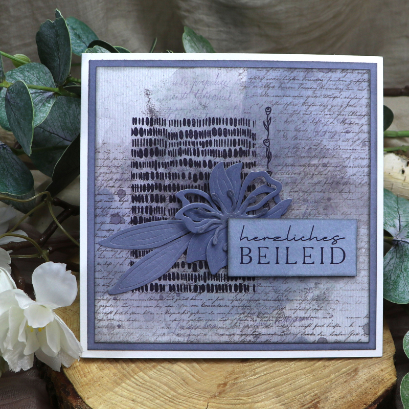 Klarsichtstempel-Set Trauer