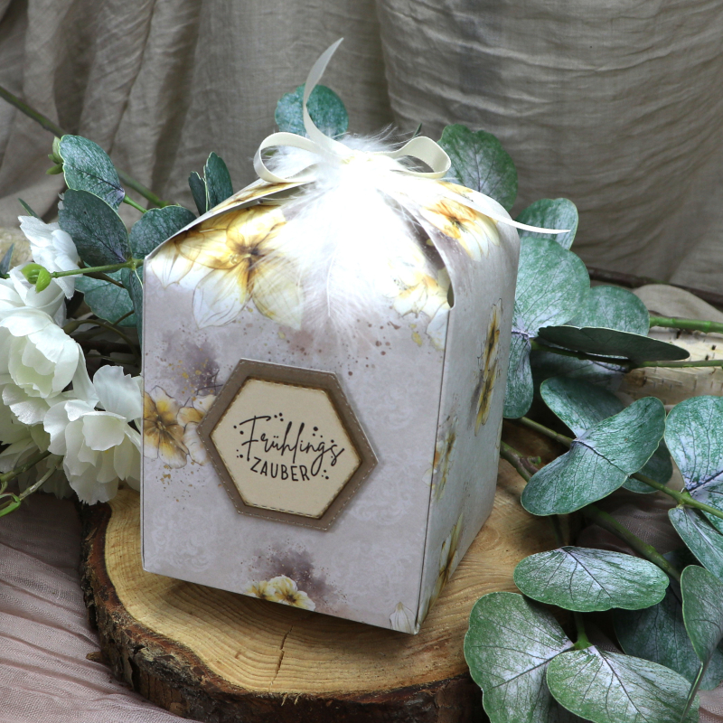 Designpapier gelbe Blumen