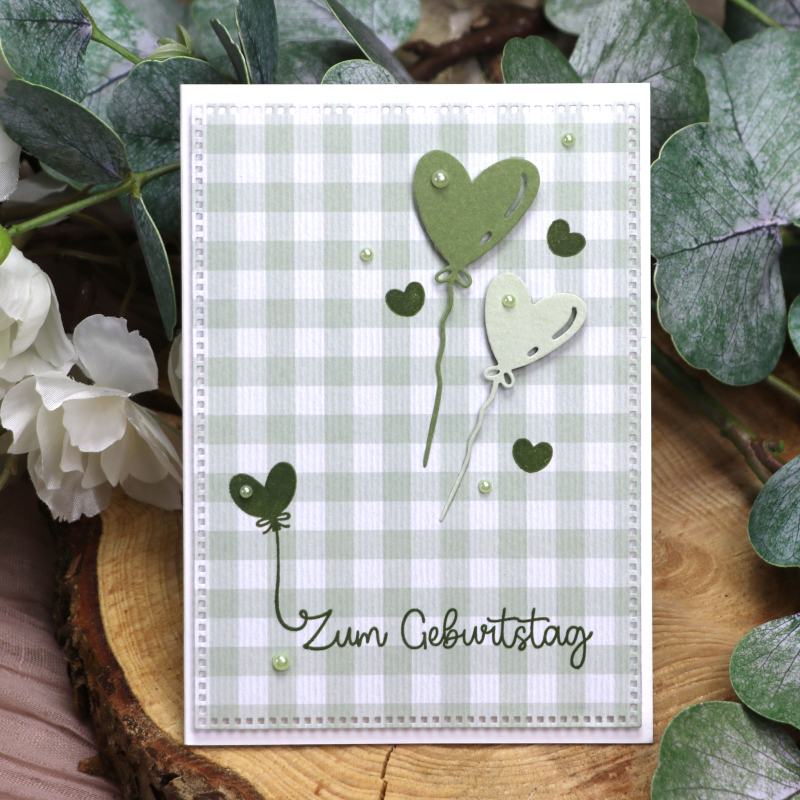 Klarsichtstempel-Set Luftballongrüsse