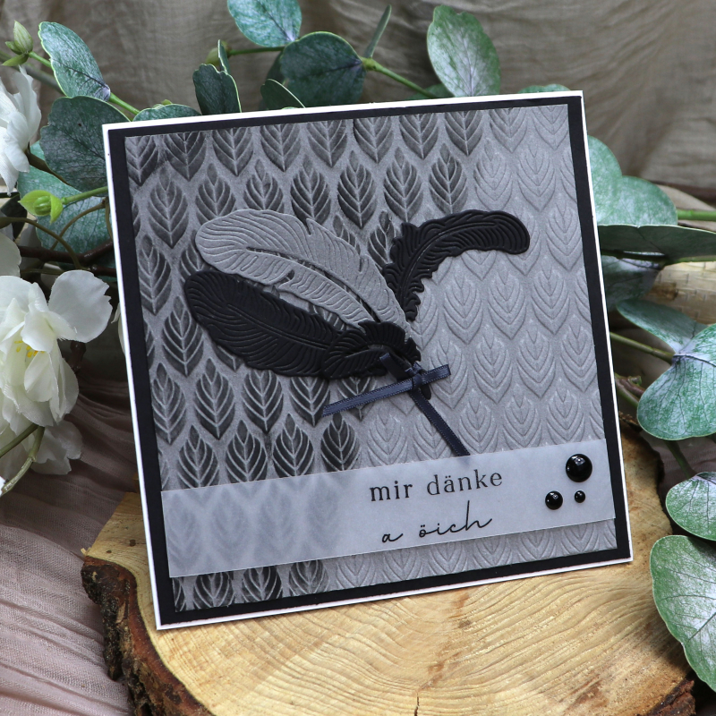 Klarsichtstempel-Set Trauer