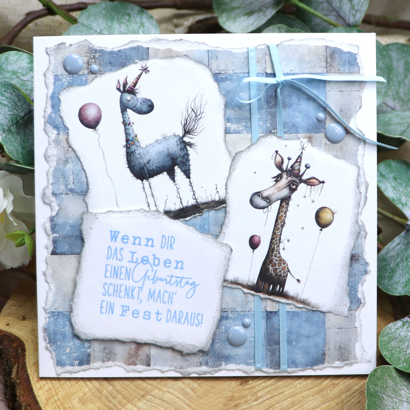 Klarsichtstempel-Set lustig-freche Geburtstagssprüche