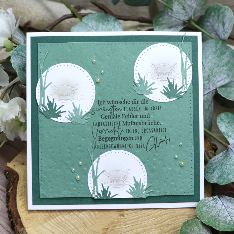 Stanzschablone Nilpferd