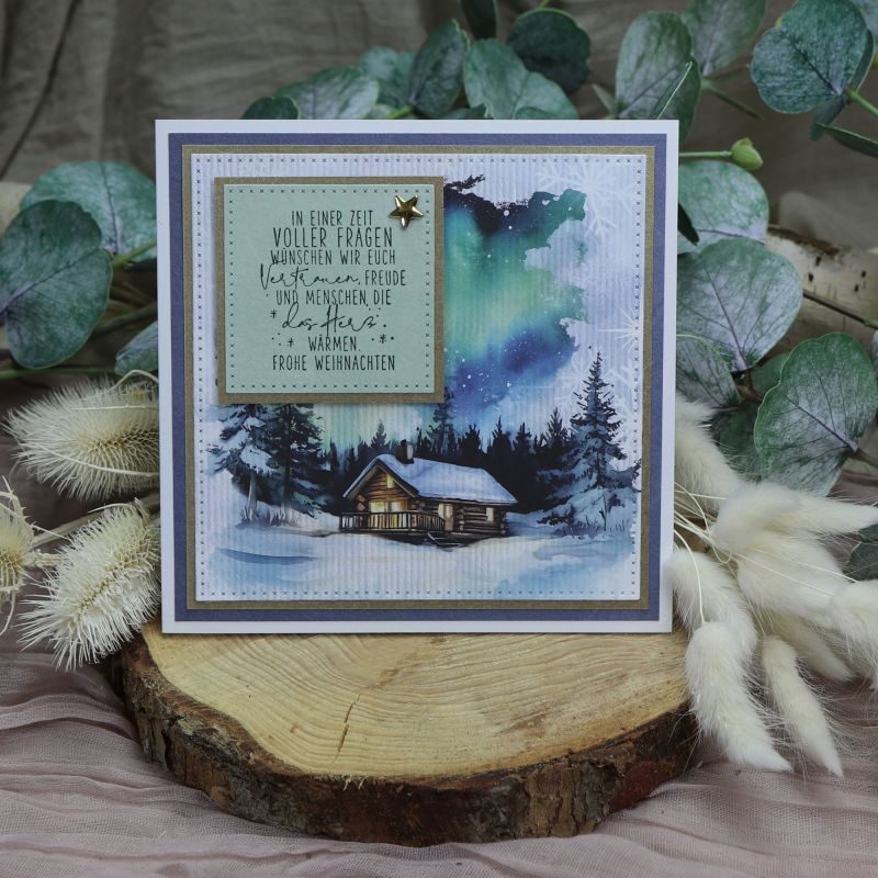 Designpapier Polarlichter