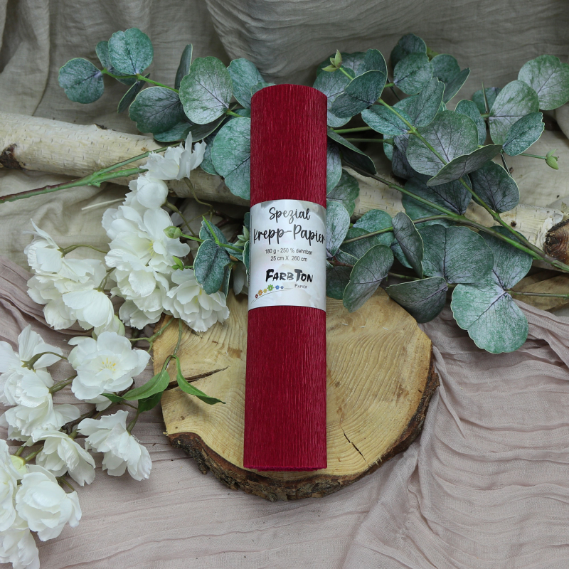 Krepppapier - kirschrot