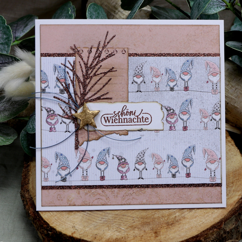 Designpapier Wichtel